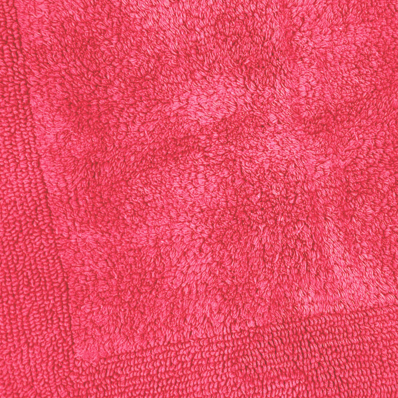 Ruthann Cotton Reversible Bath Mat, Cerise