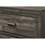 Mobilier de chambre rustique à cinq tiroirs de rangement en bois