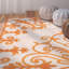 Tapis intérieur / extérieur abstrait orange Nante-1880419823
