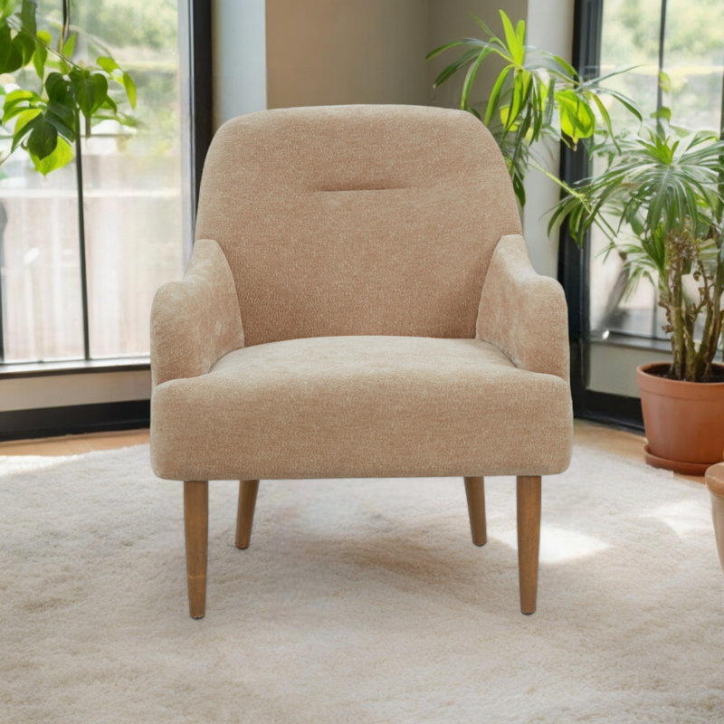 Gibora Upholstered Armchair, Brown