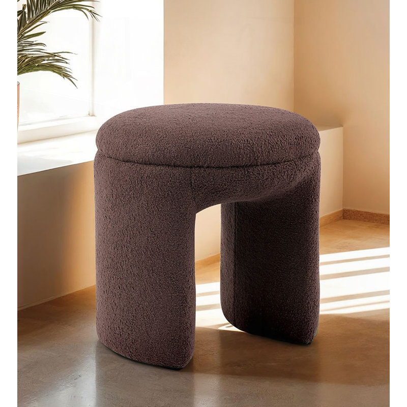 Tabouret d'appoint Teddy, Brun