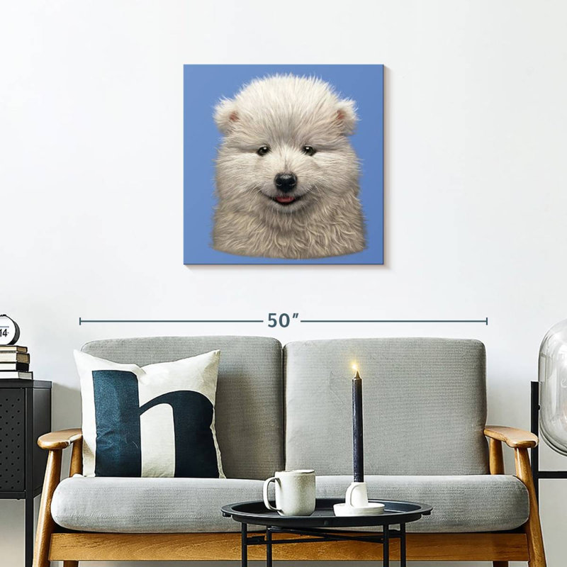 Brampt Samoyed Puppy, 24" H x 24" W