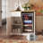 39.4" Bar Cabinet With Fridge Space and Adjustable Shelves For Kitchen Dining Room-720238196