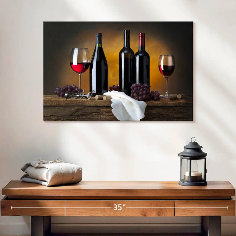 Bottles Of, 30" H x 45" W