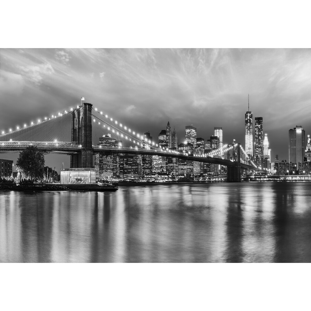 Glatte Fototapete Brooklyn 3,68 m x 254 cm in 8 Teilen