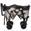 Chariot pliable multifonctionnel à roulettes avec poignée pivotante et roues tout-terrain à 360 ° - Conception robuste et réglable, grande capacité de transport, d'épicerie et d'utilisation à l'extérieur-113640583