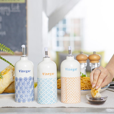 Porcelain Single Oil / Vinegar Cruet
