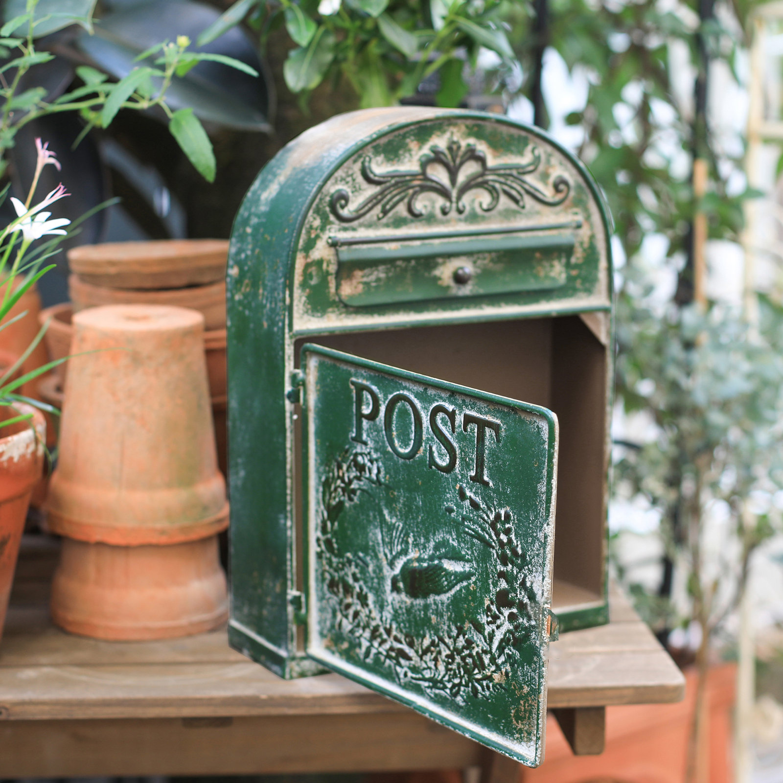 Huron Rustic Wall Mounted Mailbox