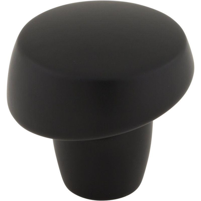 Florham Round Cabinet Knob, Flat Black
