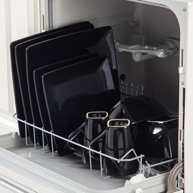 16-Piece Square Dinnerware Set, Service For 4