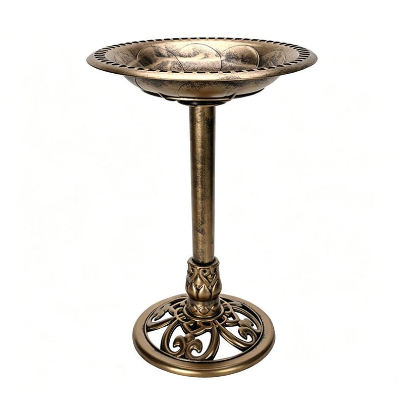 Bain pour oiseaux d'extérieur en polyrésine, Copper