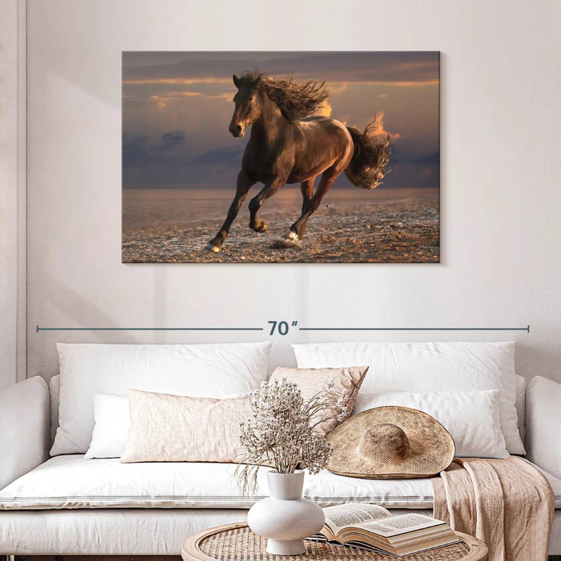 Brampt Sandy Beach Horse, 30" H x 45" W