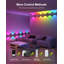 Appliques murales intelligentes 9,2 pi avec 7 lumières DEL RVBAICW réglables Lumary, lumières murales Wi-Fi intérieures pour la décoration de chambre, compatibles avec Alexa / Google Assistant-2136623398