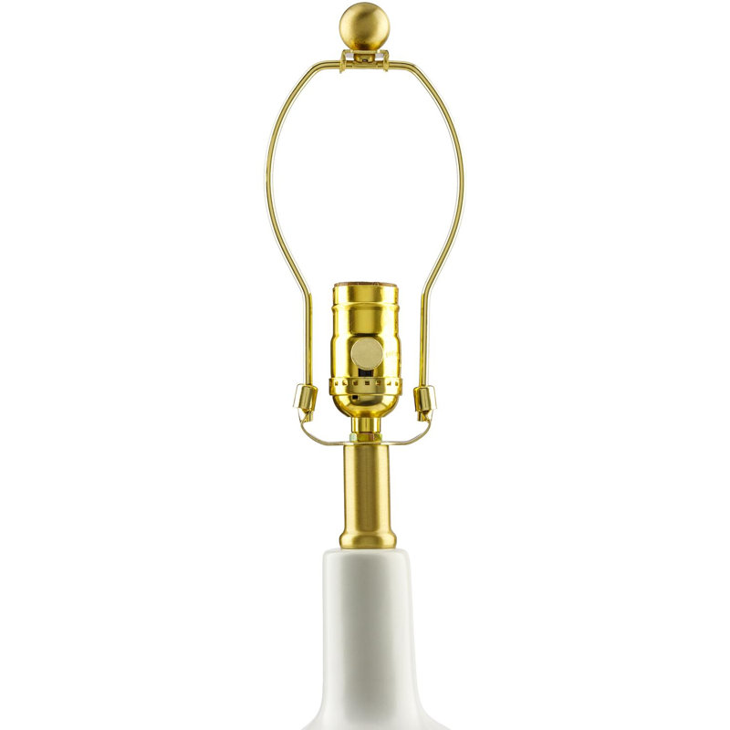 Kelline Ceramic Table Lamp, White