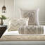 Ensemble de literie capitonné élégant 7 pièces, polyester hypoallergénique, design ivoire sophistiqué pour les chambres à coucher