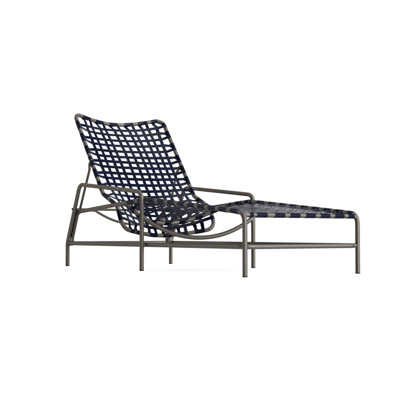 Kantan Outdoor Chaise Lounge, Marine/Mica