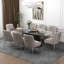Chaise d'appoint rembourrée en velours Farr avec pieds argentés Farr-1497764812
