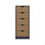 Commode haute 5 tiroirs Basilea, système coulissant