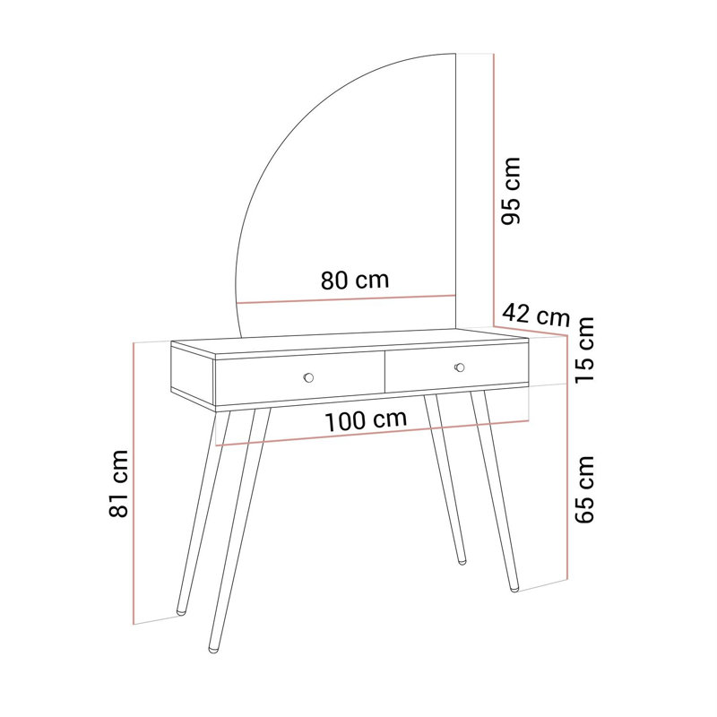Dressing Table with Mirror