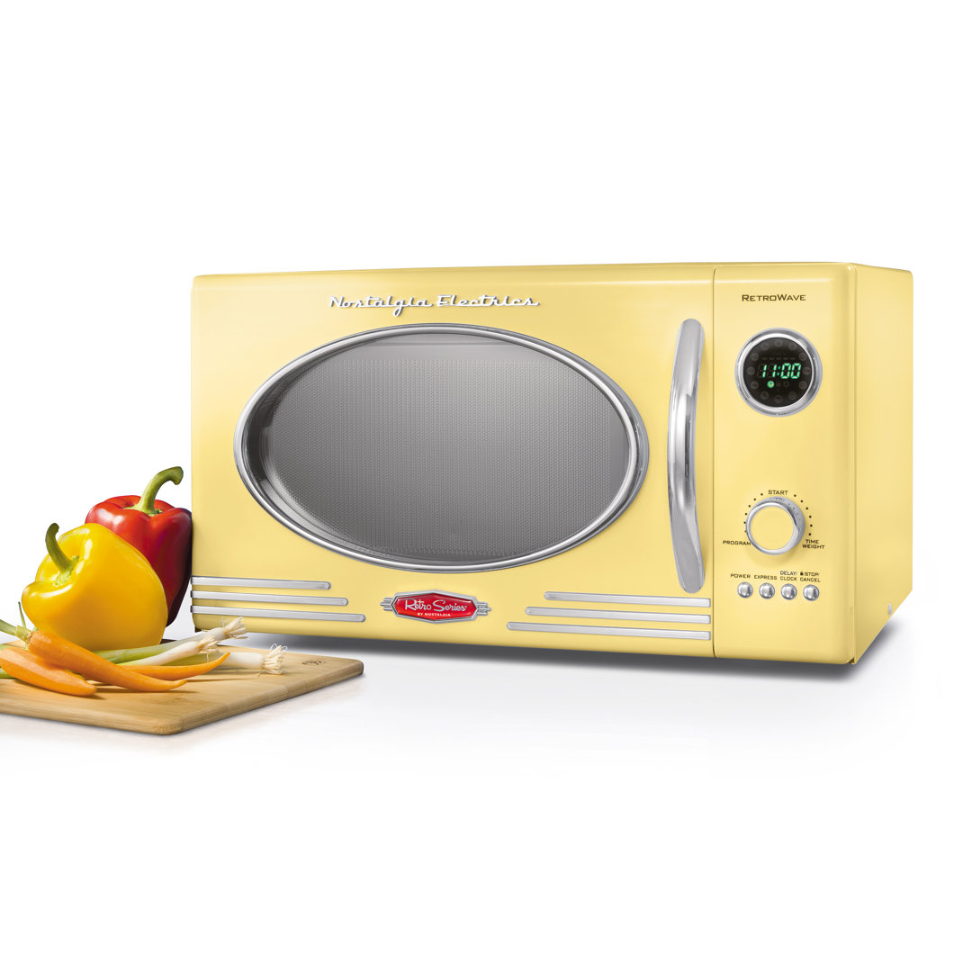 Nostalgia Retro 0.9 Cu. Ft. Microwave Oven, 800 Watts Nostalgia