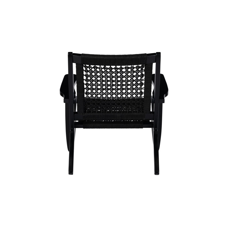 Fauteuil de 29 po de large Cartrell, Noir