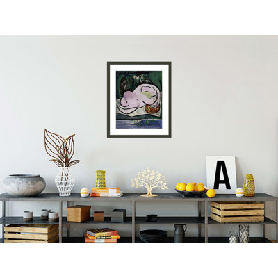 «Nu dans un jardin» par Pablo Picasso, impression giclée encadrée