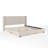 Martha Stewart Kay Upholstered Platform Bed With Channel Stitched Wingback Headboard-97967472-97967473