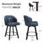 Tabouret de comptoir pivotant 25,98 po Drish-61294218