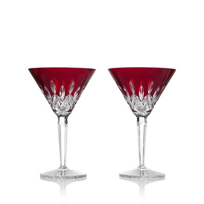 Waterford Lismore Red 7floz Martini