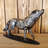 Metal Wolf Statue