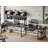 Truet L-Shaped Metal Base Computer Desk with Power Outlet-1276964286