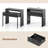 39.5" Expandable Rolling Computer Desk with Monitor Shelf 2-tier Desktop 2 Drawers-1027485603