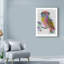 «Rainbow Splash Text Owl», art textuel sur toile tendue-33420672