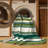 Washable Moss White Striped Area Rug-121873034