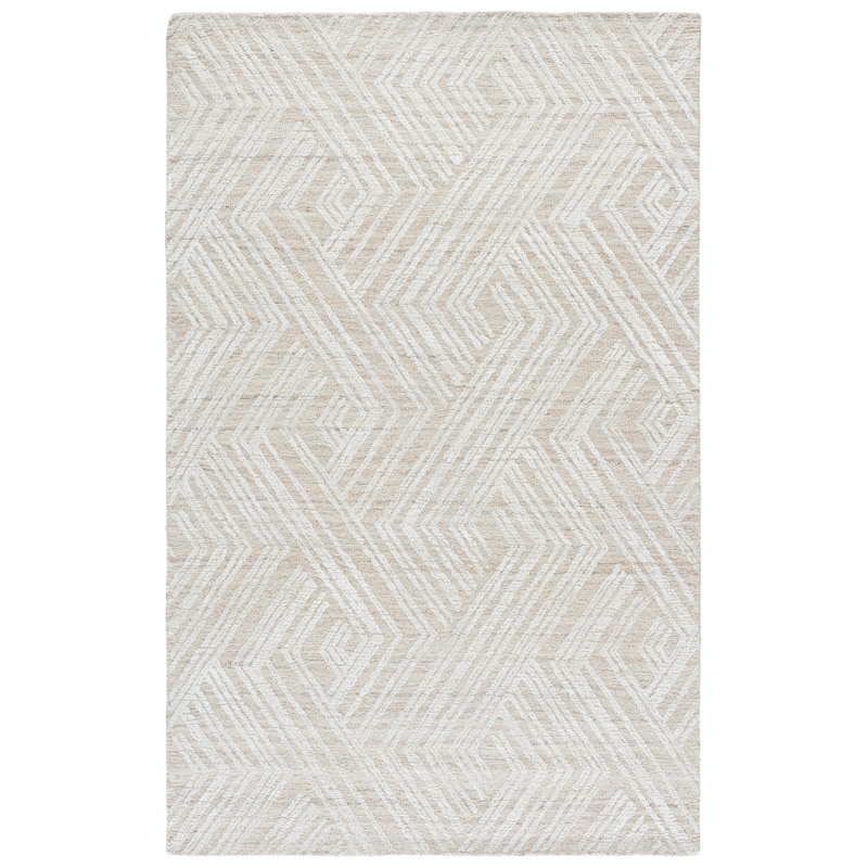 Glamour Hand Tufted Wool; Rayon / Viscose; Cotton; Recycled P.E.T Geometric Indoor Rug, 5'-0" x 8'-0" Rectangle