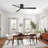 52-Inch Ceiling Fans With Lights, Low Profile Ceiling Fan With Light, Flush Mount Ceiling Fan With Remote Control, Ceiling Fan For Bedroom, 6 Speeds, 3 Reversible Blades-1342495495-1342495491