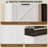 Vertical File Cabinet With 3 Drawers, Rustic Farmhouse Office Storage Cabinet For A4 & Letter Size Files, Distressed White With Wood Grain Finish-1957676042
