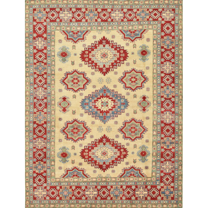Tapis tribal Kazak 8 pi 2 po x 10 pi 9 po Nekea