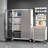 Seville Classics UltraHD 2-Piece Pegboard Set w/ 23 Piece Hook Assortment-98117596