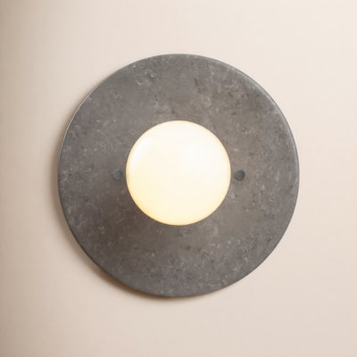 Single Light Dimmable Ceramic Flush Mount Sconce