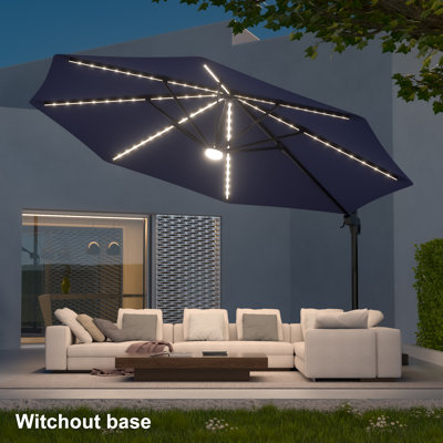 Beveridge  11' Solar LED Cantilever Umbrella
