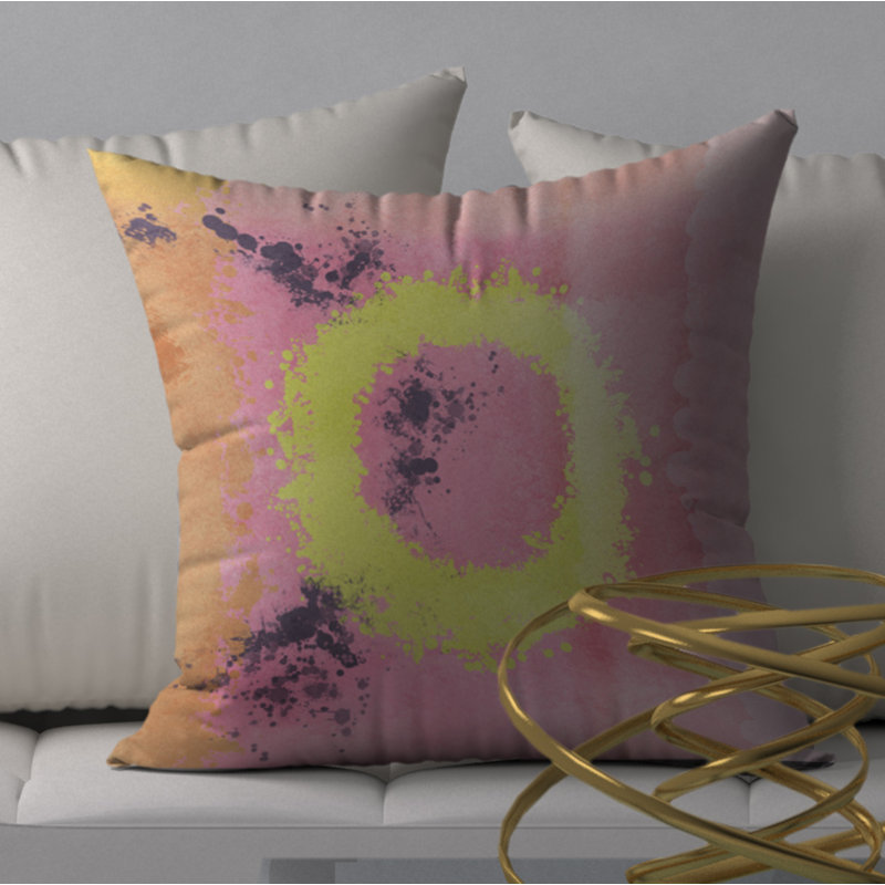 Magnifique housse de coussin carré avec insert, 18" x 18"
