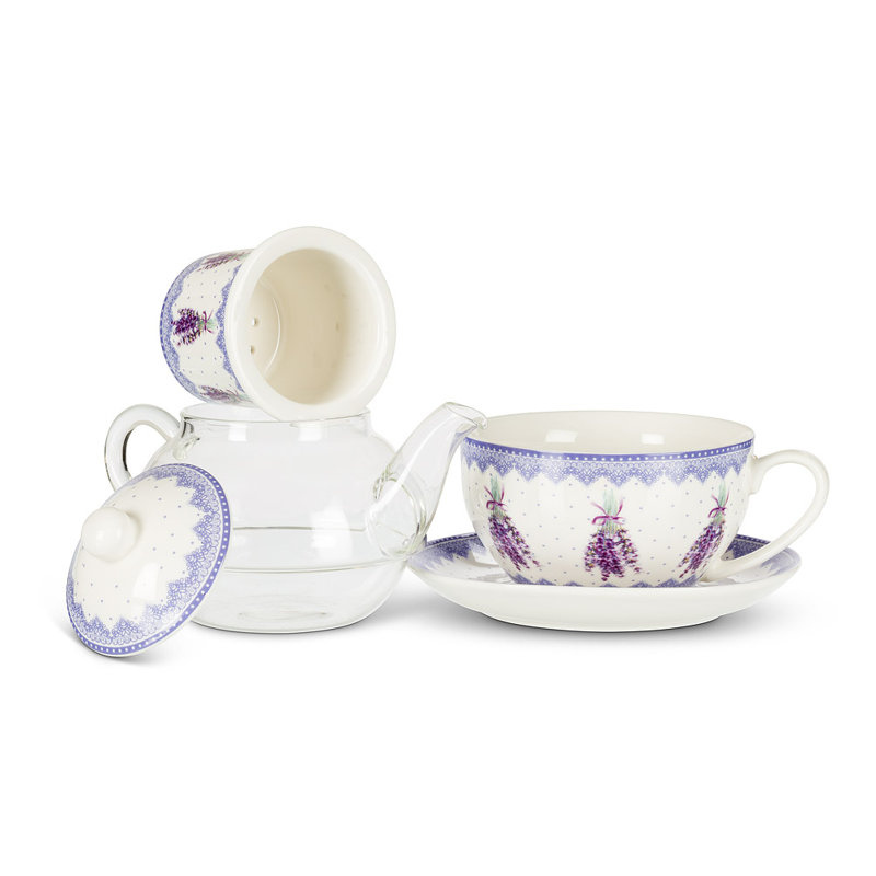 12 oz Théière en porcelaine tendre