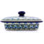 Forget Me Not Stoneware Butter Dish