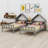 Double Platform Bed With House-Shaped Headboard And A Built-In Nightstand-1907484596