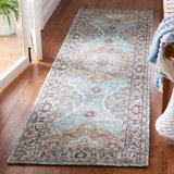 Algona Oriental Handmade Tufted Sage/Green Area Rug