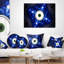 Coussin de style exotique avec cercles lombaires Abstract