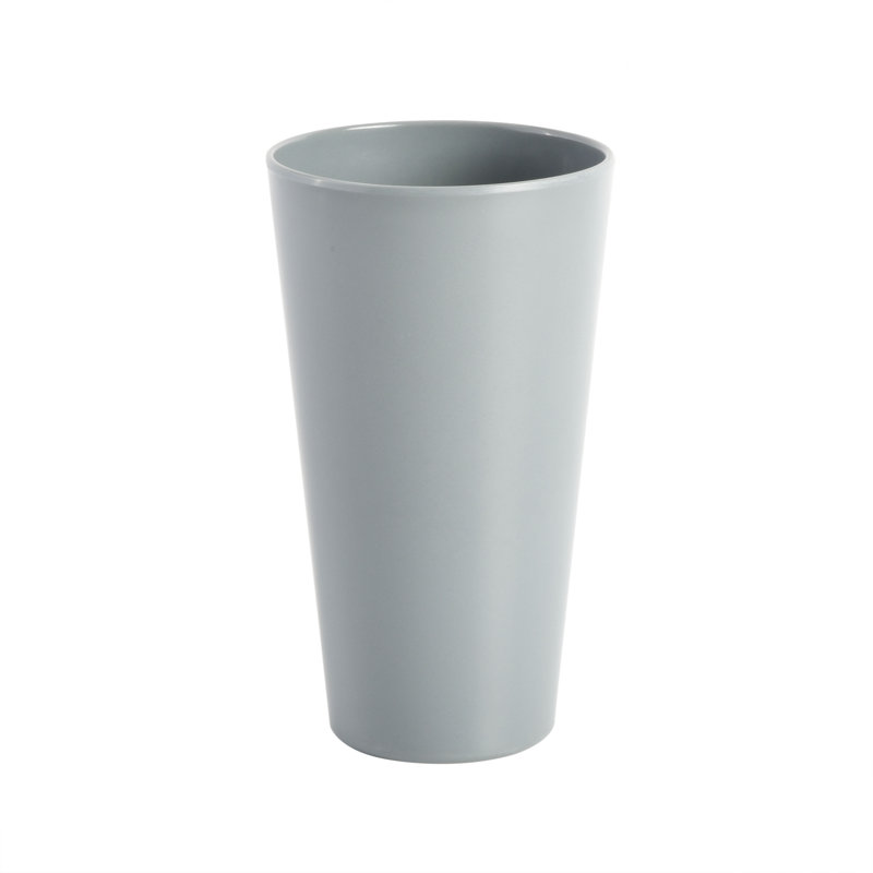 Grey Square Melamine 16-Piece Dinnerware Set, Service for 4