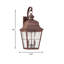 Lanterne murale d'extérieur noire Colonial Styling-23685530-56056652