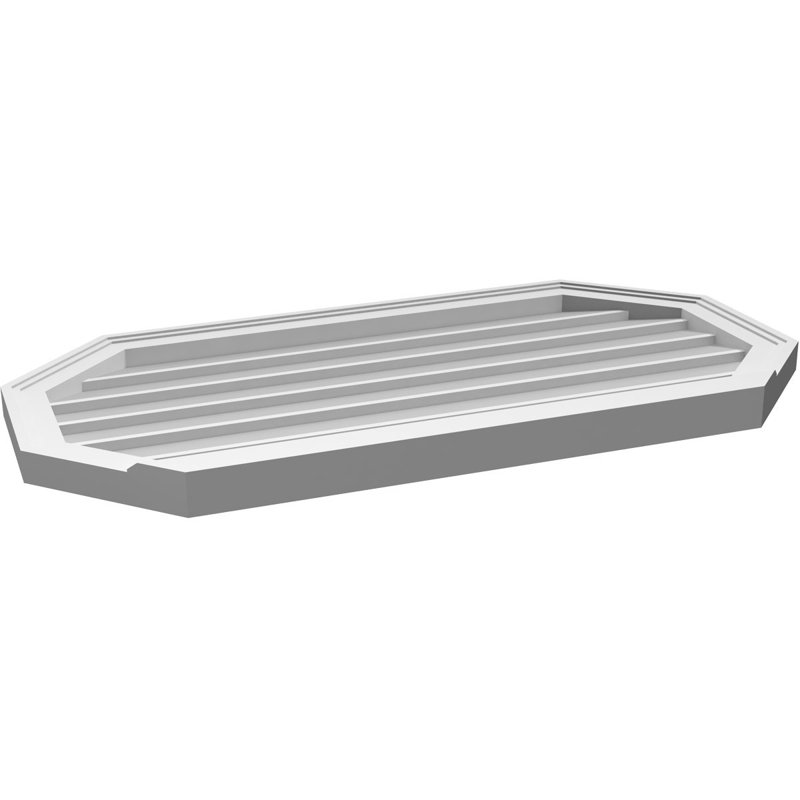 Évent horizontal gondole allongé en surface octogonal Signature, H 20 po x l 38 po x P 2 po